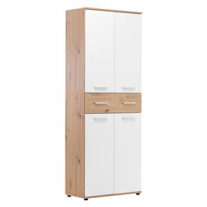 Shoe rack JACKY 42 oak/white