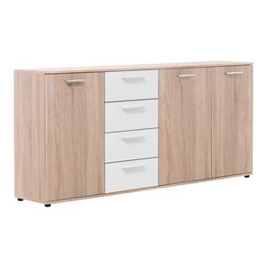  Chest of drawers LUND 52 oak/white