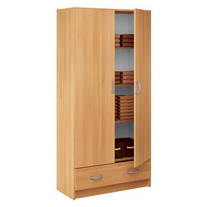 Shelf cabinet 2 doors + 1 drawer BEST beech