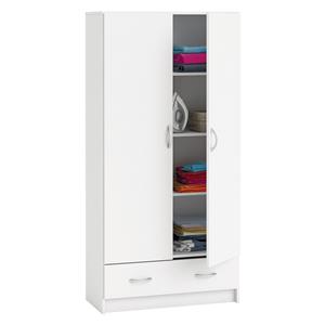 Shelf cabinet 2 doors + 1 drawer BEST white