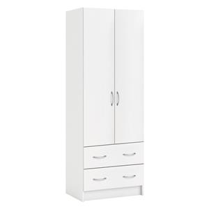 Shelf cabinet 2 doors + 2 drawers BEST white
