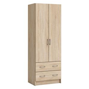 Shelf cabinet 2 doors + 2 drawers BEST oak