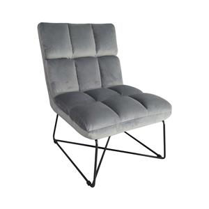 ACAPULCO armchair gray velvet