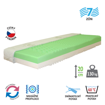 Mattress with cover IDEA PARTNER 80x200x20 M30