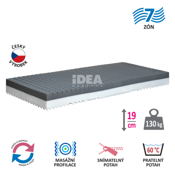 Mattress with cover IDEA SEPANG 90x200x19