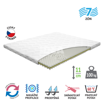 Mattress with cover IDEA CONA 160x200x11