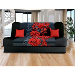 Sofa VICTORIA red flowers